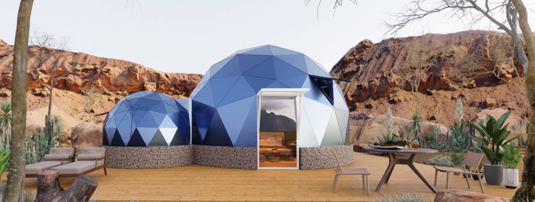 建始县球形智能光伏玻璃星空房